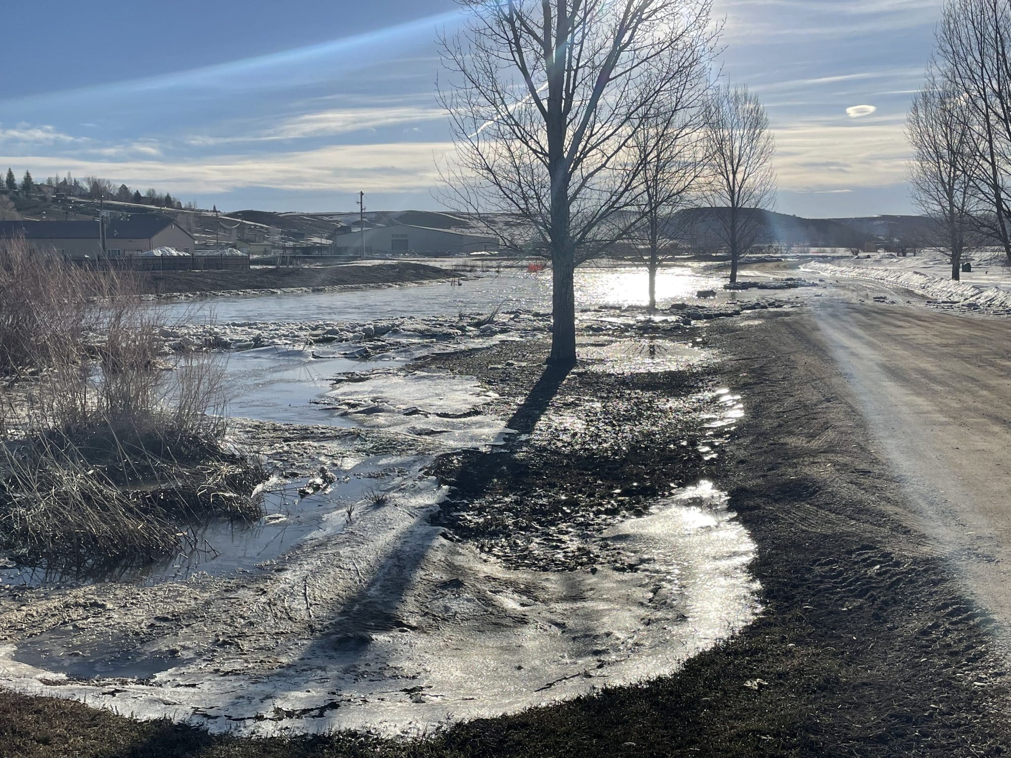 PHOTOS Flooding causes closures in Hayden